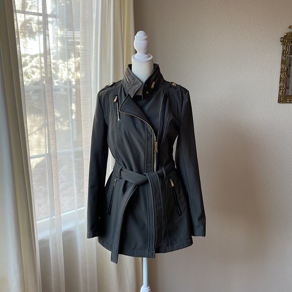 MICHAEL Michael Kors Gold Zipper Coat - Picture 2 of 10